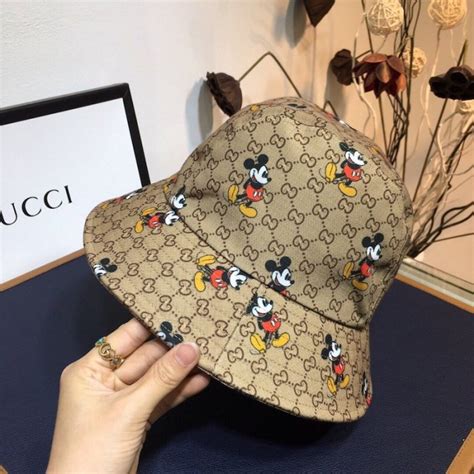 gucci bucket hat disney|Gucci bucket hat denim.